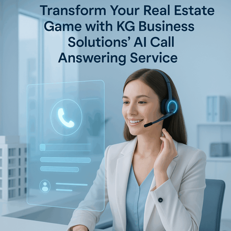 Transform Your Real Estate Game with KG Business Solutions’ AI Call Answering Service